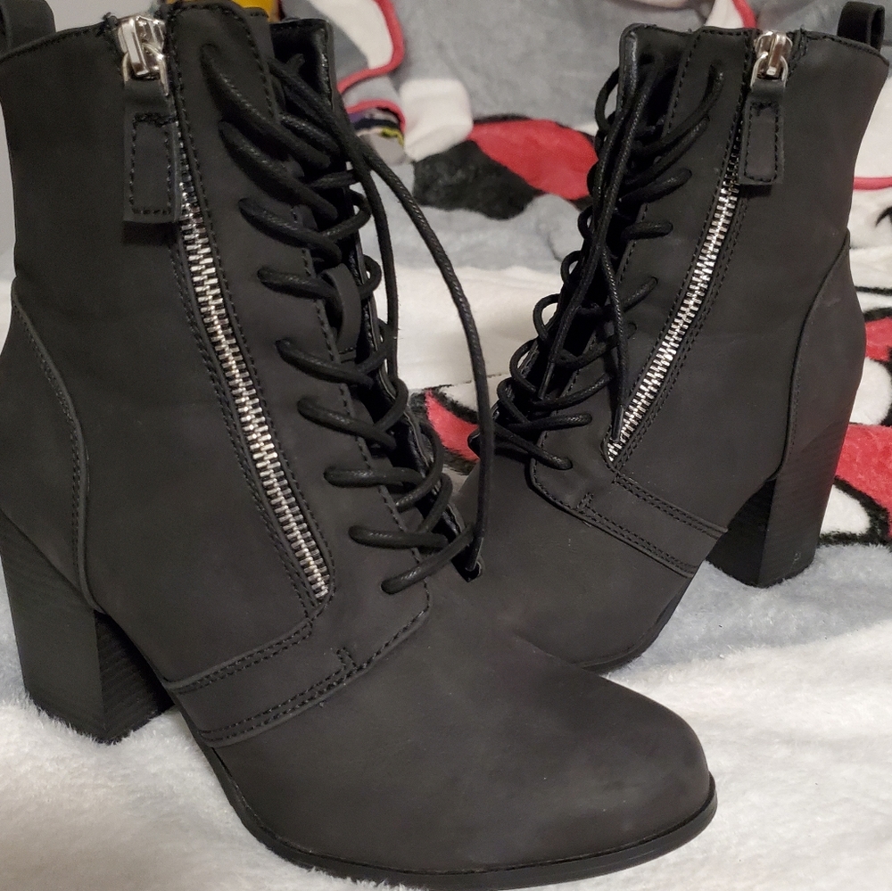 XOXO MENTON Lace-Up Bootie